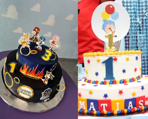 Pasteles Sonic y Payaso Plim Plim